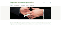 Desktop Screenshot of bayareademocracyfunders.org