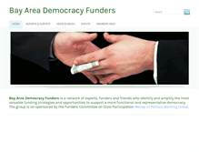 Tablet Screenshot of bayareademocracyfunders.org